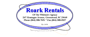 Roark Rentals of The Whitmire Agency